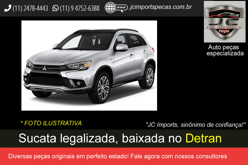 Sucata Mitsubishi diversas peças modelo Outlander ano 2018